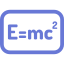 icone fisica moderna azul