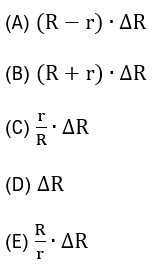 dilatação do raio interno.