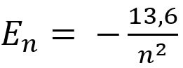 energia estados estacionários átono de Bohr